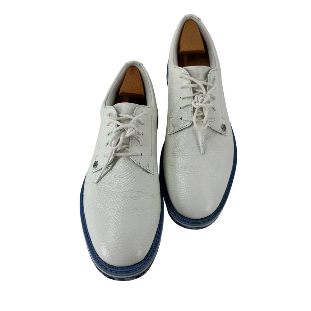 G/FORE Mens Gallivanter Spikeless Golf Shoes White Leather G4MS22EF02 10.5 - Picture 7 of 13